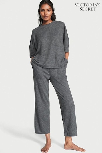 Victoria's Secret Pure Black Long Pyjamas (K48934) | £49