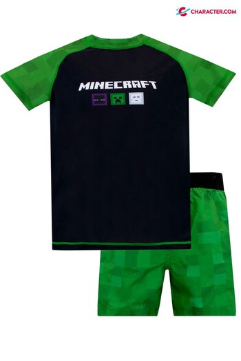 Character Green - Minecraft Shorts and Top Swim Set (K49167) | £21