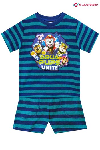 Character Blue Paw Patrol Towelling Co Ord Set (K49170) | £19