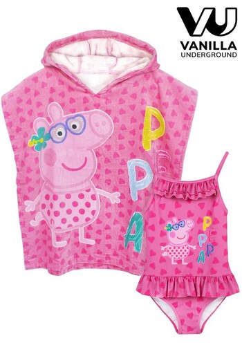 Vanilla Underground Pink Peppa Pig Swimsuit - Girls (K49268) | £29