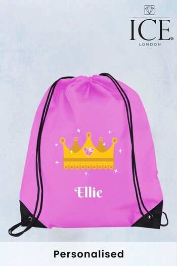Personalised Crown Drawstring Bag by Ice London (K49297) | £12