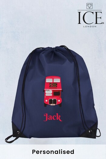 Personalised Bus Drawstring Bag by Ice London (K49299) | £12