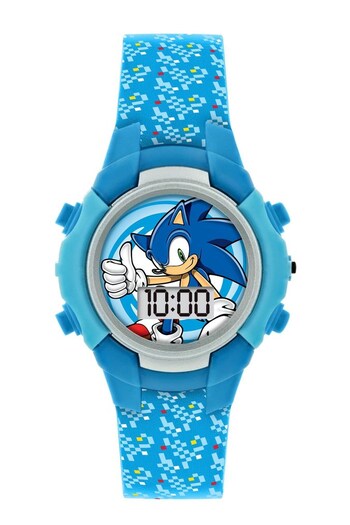 Peers Hardy Blue Sega Sonic the Hedgehog Blue Flashing LCD Watch (K49353) | £15