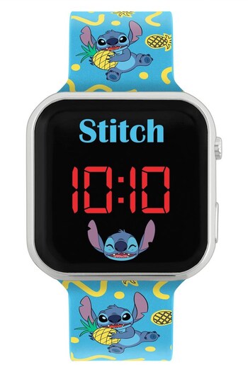 Peers Hardy Blue Disney Lilo and Stitch Print Strap LED Watch (K49356) | £13