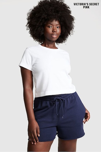 Victoria's Secret PINK Optic White Short Sleeve Shrunken T-Shirt (K49858) | £20