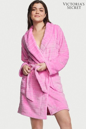 Victoria's Secret Lilac Chiffon Pink Short Cosy Robe (K49871) | £49
