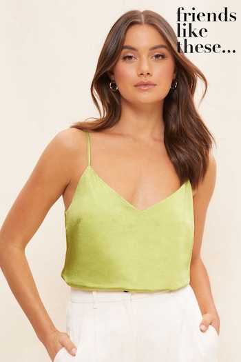 Just Launched: Barbour Bags Green Strappy Sleeveless Satin Cami Top (K50006) | £13