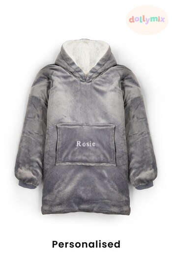 Personalised Women's Oversized Reversible Sherpa Hoodie by Dollymix (K50211) | £45