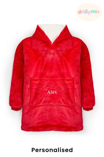 Personalised Men's Oversized Reversible Sherpa Hoodie by Dollymix (K50212) | £45