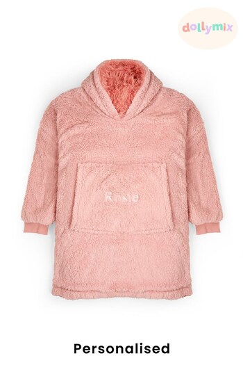 Personalised Women's Oversized Reversible Sherpa Hoodie by Dollymix (K50216) | £44