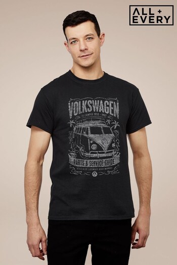 All + Every Black Volkswagen Parts And Service Guide Design Men's T-Shirt (K50322) | £23