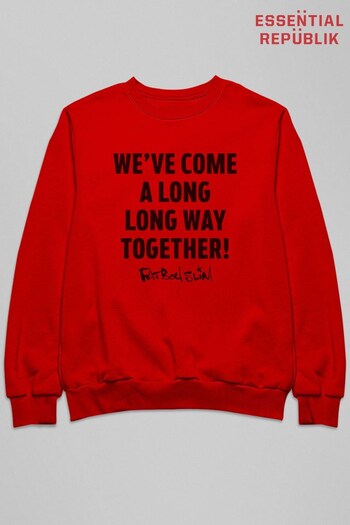 Essential Republik Red Fatboy Slim Long Way Quote Women's Sweatshirt (K50442) | £32