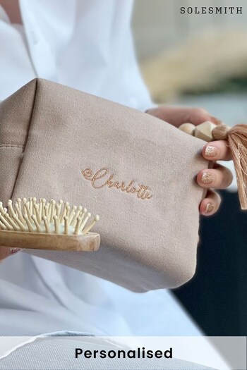 Personalised Embroidered Tassel Make Up Bag by Solesmith (K50446) | £26