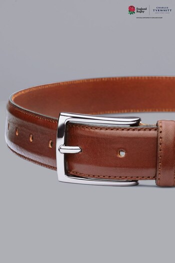 Charles Tyrwhitt Brown Leather Formal Belt (K50601) | £40
