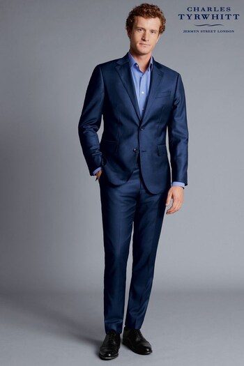 Charles Tyrwhitt Royal Blue Slim Fit Natural Stretch Twill Suit Jacket (K50624) | £100