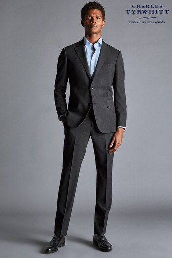 Charles Tyrwhitt Charcoal Grey Slim Fit Ultimate Performance Suit Jacket (K50627) | £230