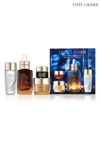 Estée Lauder Nighttime Necessities Repair + Lift + Hydrate 4 Piece Skincare Gift Set (Worth £116) (K51452) | £94