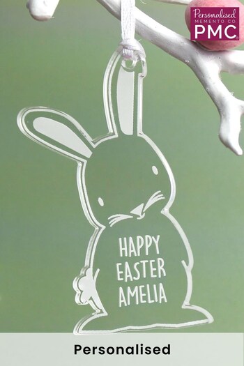 Personalised Acrylic Easter Bunny Decoration by PMC (K51482) | £10
