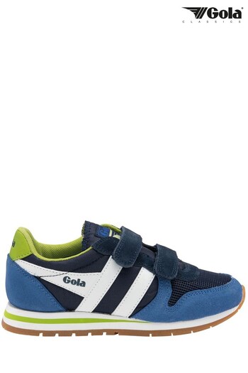 Gola Blue/ Green Daytona Strap Nylon Strap Trainers - Kids (K51690) | £55