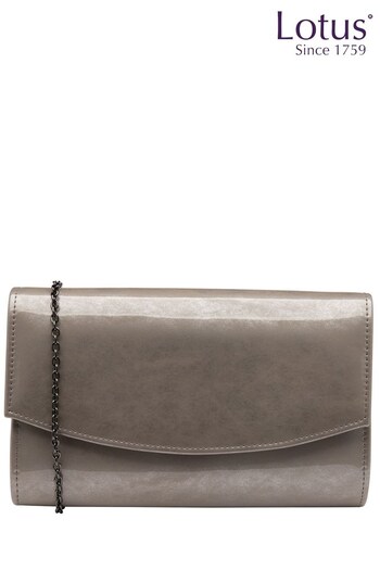 Lotus Footwear Grey Clutch Bag with Chain (K51775) | £50