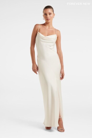 Forever New White Blair Back Detail Maxi Dress (K52302) | £110
