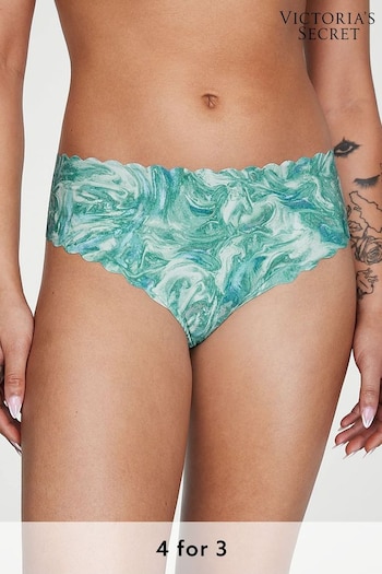 Victoria's Secret Misty Jade Soft Marble Green Scalloped Thong Knickers (K52453) | £9