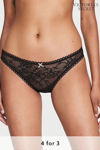 Victoria's Secret Black Lace Up Cheeky Knickers (K52538) | £14