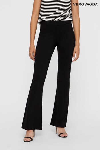 VERO MODA Black Flared High Waisted Trouser (K52596) | £28