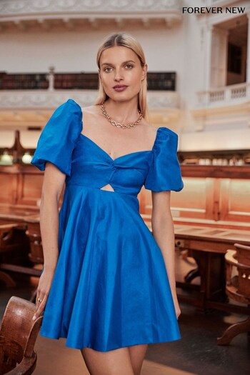 Forever New Blue Faith Twist Mini Dress (K52865) | £100