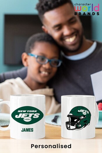 Personalised NFL Jets Mug By Character World (K52963) | £15
