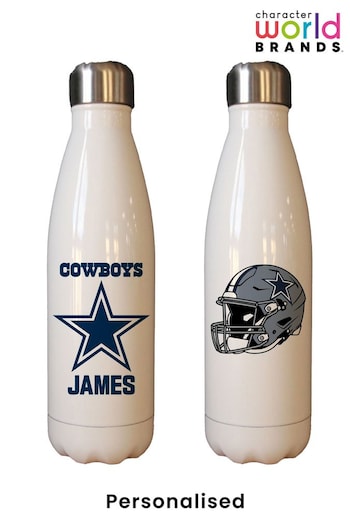 Personalised NFL Cowboys Adult Water Bottle By Character World (K52966) | £27
