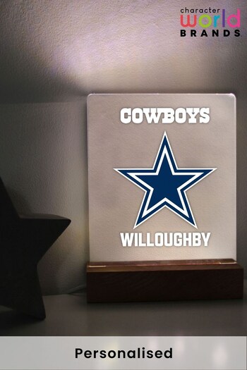 Personalised NFL Cowboys LED Light By Character World (K52968) | £30