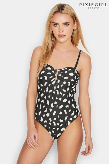 PixieGirl Petite Black Sweetheart Cup Swimsuit (K53161) | £38