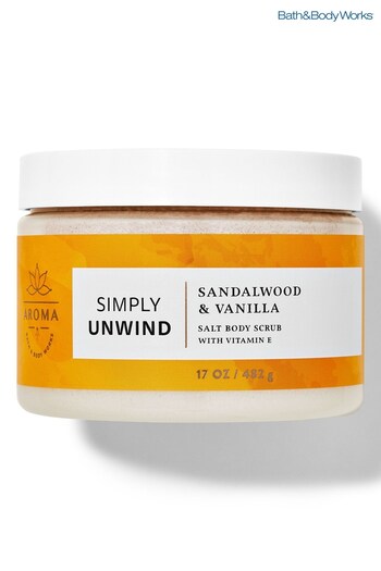 Bean Bags & Pouffes Sandalwood Vanilla Salt Body Scrub 17 oz / 482 g (K53279) | £18