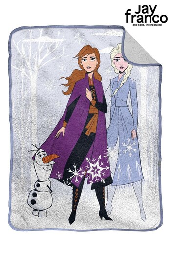 Jay Franco Blue Disney Frozen 'Winter Scene' Fleece Throw Blanket (K54157) | £28