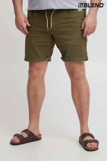 Blend Green Plus Size Mid Stretch Jogg Denim Shorts Bleu (K54171) | £40