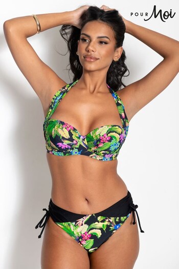 Pour Moi Black Strapless St Lucia Underwired Bikini Top (K54620) | £32 - £36