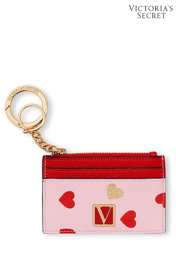 Victoria's Secret Lipstick Red Mini Heart The Victoria Card Case Keyring (K54756) | £18