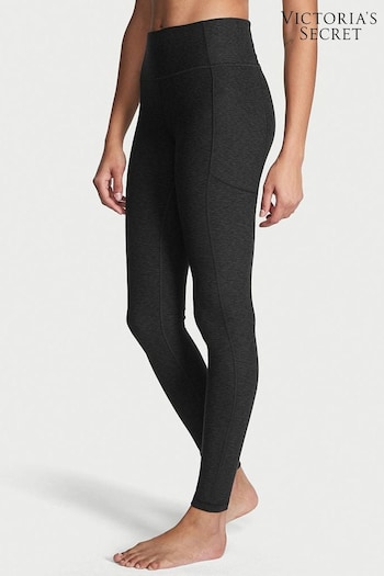 Victoria's Secret Black Grey Onyx Heather Essential Legging (K54796) | £35