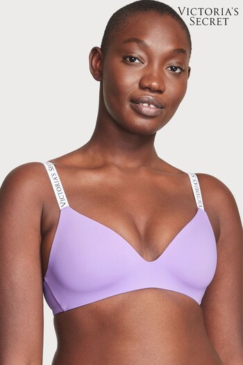Victoria's Secret Secret Crush Purple Non Wired Logo T-Shirt Bra (K54808) | £35