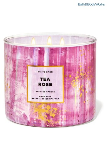 Bath & Body Works Tea Rose Tea Rose 3-Wick Candle 14.5 oz / 411 g (K54914) | £29.50