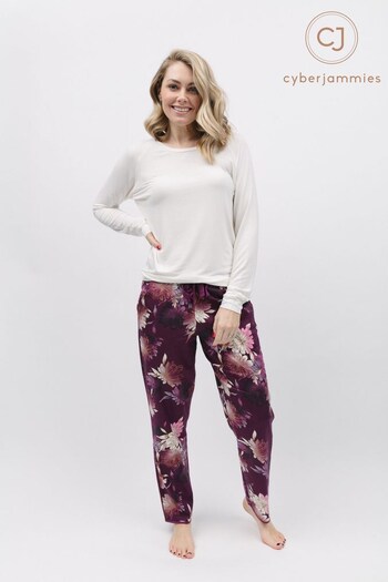 Cyberjammies Pink & White Floral Pant (K55006) | £48