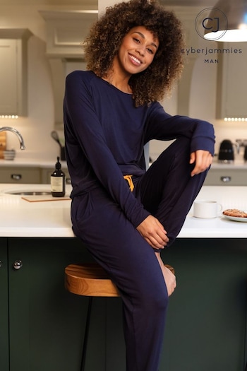 Cyberjammies Blue Knit Slouch and Pants (K55010) | £48
