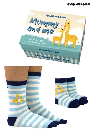 Cucamelon Brown Mummy and Me - Giraffe Socks (K55021) | £17