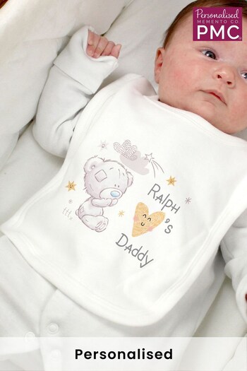 Personalised Tiny Tatty Teddy Baby Bib by PMC (K55091) | £10