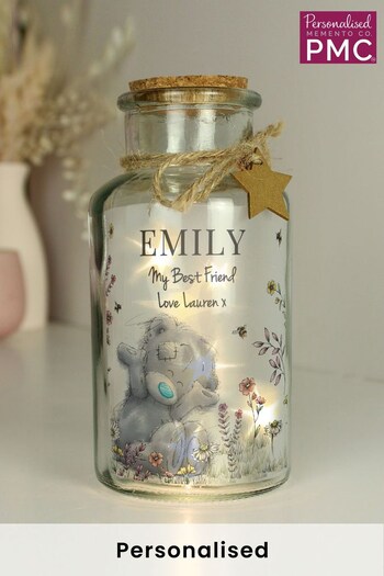 Personalised Me to You Floral LED Glass Jar by PMC (K55095) | £18