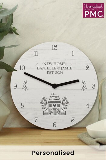 Personalised Home Wooden Clock by PMC (K55115) | £20