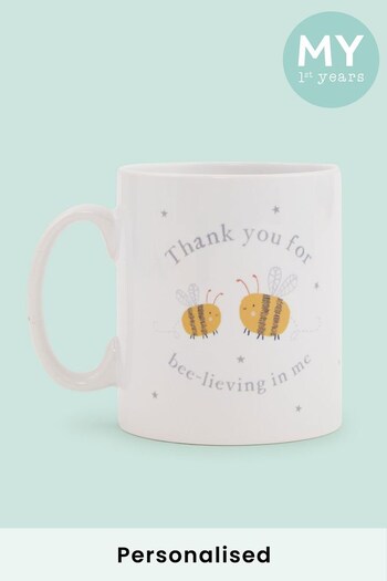 Personalised Thank You For Bee-lieving in me Teacher Mug by My 1st Years (K55333) | £12