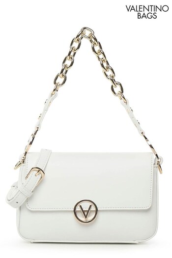 Valentino Bags White July Recycled Chain Crossbody Bag (K55464) | £115