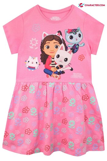 Character Pink - Gabby's Dollhouse Short Sleeve Dress (K55476) | £17